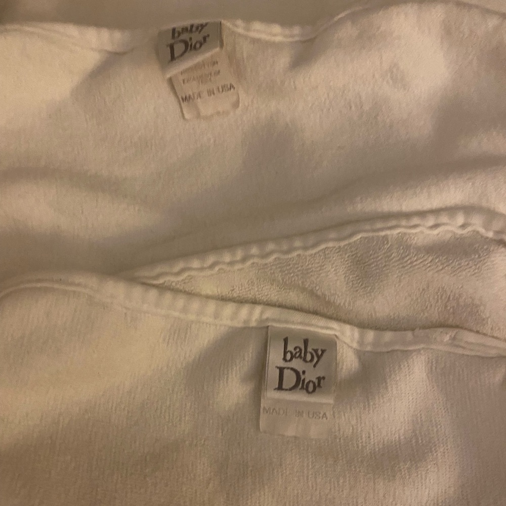 Baby Dior washcloths 2
